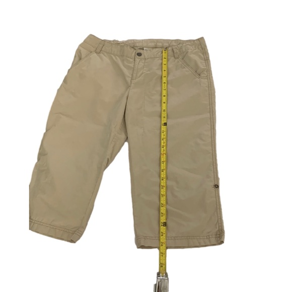 Columbia Cropped Cotton/Nylon Hiking Pants, Size 12, Tan - Picture 9 of 10